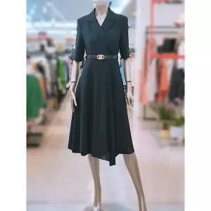 [하프클럽/미니멈]미니멈 세이브존03 미니멈 랩 언발 플레어 원피스 ARMYBAWO3140A