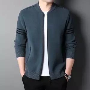 남성가디건 봄가을 니트 가디건 트렌디 야구넥 집업 스웨터 도톰 코트 심쿵돌직구