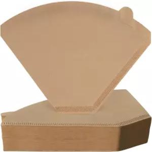 프로시비니 일회용 4 콘 커피 필터 100개의 표백되지 않은 목재 펄프 종이 닌자 메이커와 호환 8-12컵 용량