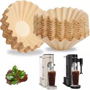 일회용 커피 종이 필터 닌자 포드 앤 그라운드 스페셜티 싱글 서브 메이커와 호환되는 150개의 PCS 비표백