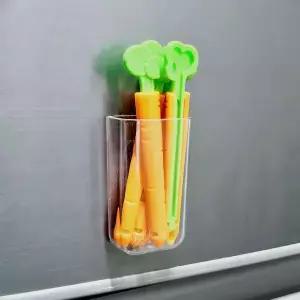 [에이치플러스몰]자석 케이스 당근 밀봉집게 과자 빵 봉지 밀폐클립 업소용집게