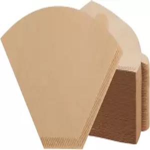 100 카운트 4 콘 커피 필터 8-12 컵 일회용 천연 종이 표백되지 않은 닌자 드립 및 메이커 위에 붓기와