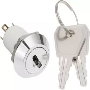 엘리베이터 또는 기지국용 YINETTECH 16mm 키 스위치 2개 위치 전자 잠금 장치 S1605 포함