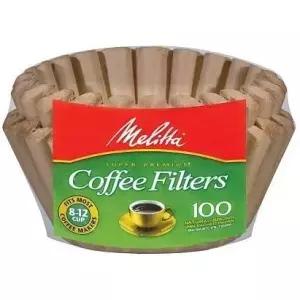 멜리타 바스켓 커피 필터 내추럴 브라운 언블리치 100 카운트
