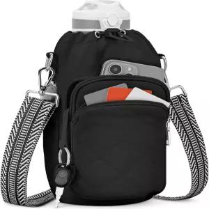 시트라 물병 가방 크로스바디 단열 지갑 홀더 스트랩 40온스 포함