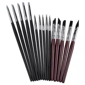 실리콘 브러쉬 5개세트 실리콘붓 3사이즈 레진 도예 공예