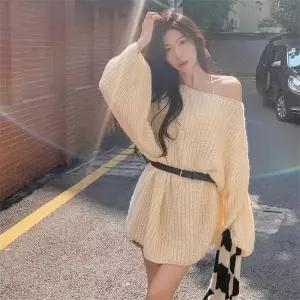 스파이더맨 니트 치마 원피스 여사친 베이지 이너 슬림핏 OPH1