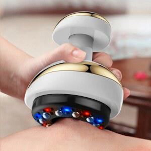 전동 마사지 경락 괄사 글라스톤 윤곽 페이스 롤러 괄사마사지기 경락마사지 더위판 왼쪽