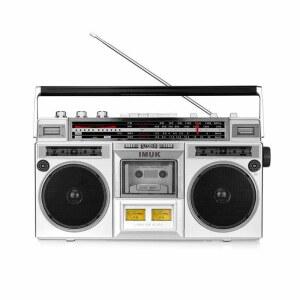 레트로 카세트데크 블루투스 붐박스 Sanpyl Naxa 플 트 FM 저음 Kool