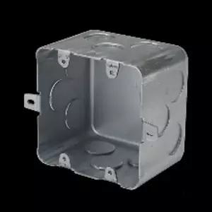 전기 철 매입박스 사각 2개용 75mm 3홀 데크용 스틸 배관 부속 설비