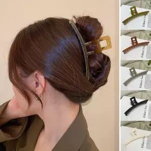 [다잇템]여자 올림머리 매트 반묶음 헤어 집게핀 (10665666A)