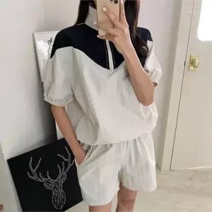 [다잇템]여자 트랙수트 나일론 하프팬츠 세트 (8786598A)