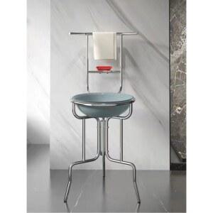 철제 스테인레스 거치대 스탠드 다이 로즈핑크 수반 받침 세수대야