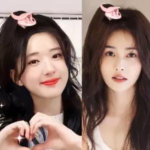 정수리 헤어 볼륨 집게형 구르프 잔머리 롤 뿌리 뿌리볼륨