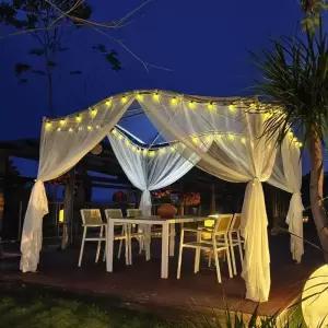 야외 캐노피 옥상그늘막 커튼 햇빛 카페 발코니 천막