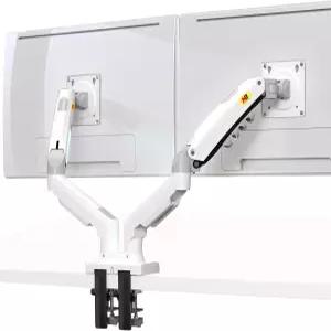 NB 노스 베이유 듀얼 모니터 책상 마운트 스탠드 풀 모션 스위블 컴퓨터 암 각 디스플레이 F160-W의