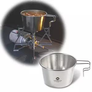 대형 휴대용 시에라 캠핑 손잡이 스텐 컵 등산 머그잔 시에라컵