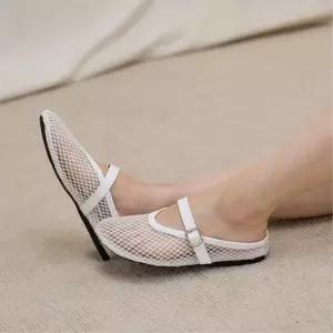 [신상오픈런]여성 통기성 끈조절 뮬 샌들 물빠짐 단화 (39183382)