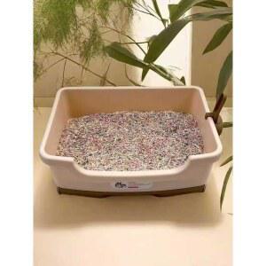펠렛 우드 펠릿 분홍 화장실 방지 고양이 사막 박스