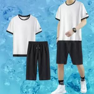 [셀러에이드]운동복 세트 쿨링 아이스 통기성 밴딩 트레이닝복 보온 트레이닝