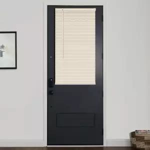 라즈블라인드 1인치 문용 비닐 미니 블라인드 프라이버시를 위한 무선 프렌치 도어 현관문 파티오