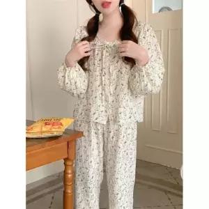 픽호샵 캐주얼 봄 실내복 세트 잠옷세트 캐릭터 긴팔 커플 파자마 토끼 꾹1