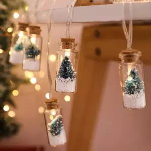[품질보증] 크리스마스 트리 유리병 LED 전구 2m 3m 줄조명 인테리어 조명 야외전구 캠핑무드등