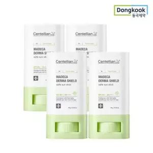 이지하우스 센텔리안24 마데카 더마쉴드 세이프 촉촉 쿨링 선스틱 18g 4개 SPF50+ 24H 자외선차 단 진정 비
