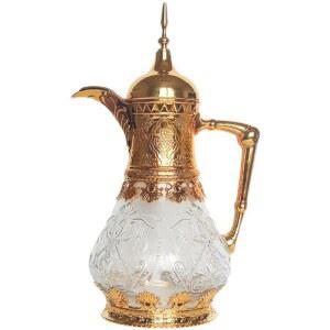 아랍 스타일 커피 뚜껑이 파티 캐러페 달린 포트 절연 1600ml 회전 다목적 주스 주전자