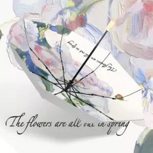 채움하우스 페인팅 양우산 자동 티타늄 암막우산 3단 832770