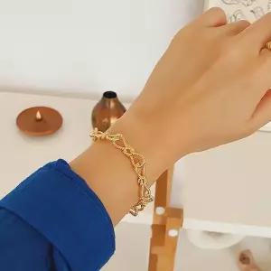 [다잇템]여자 블링템 리본 로프매듭 금색 실버 팔찌 (11443072A)