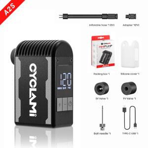 CYCL 휴대용 고속 120PSI 펌프 미니 밸브 전기 타이어 슈레이더 로드 자전거 압축기 공기 A2S 프레스타