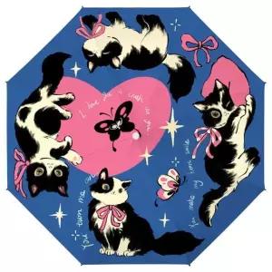 채움하우스 키치 하트리본 UPF 50+ 3단 자동 우양산 832755