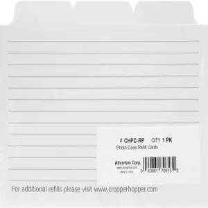 어드밴투스 크로퍼 호퍼 포토 케이스 리필 카드 12장/Pkg 4인치 X6 화이트