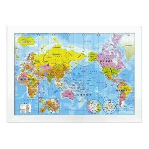 1000피스퍼즐 세계지도 한글판 교육용 액자포함 PL1134s
