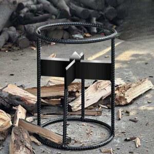 장작패는기계 유압 땔감 도끼 십자형 쪼개기 목재 캠핑 통나무