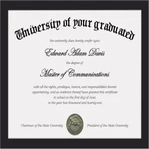 투명 플렉시글라스로 인증서 프레임을 간소화하고 8.5 x 11 그림 디플로마 문서 학위 프레임 검은색 1팩