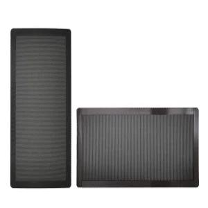 120mm x 2 PC 컴퓨터 케이스 팬 먼지 필터 스크린 방진 커버 자석 초미세 PVC 메쉬 블랙 색상 - 2팩