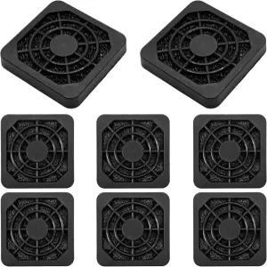 런씨웨이 8Pcs 40mm 냉각 팬 필터 PC 컴퓨터 케이스용 플라스틱 방진 메쉬 커버 효과적인 간편한 설치