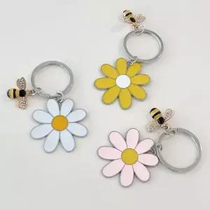 데이지 꽃 플라워 키링 키홀더 백꾸 백참 가방 꾸미기 장식 차키