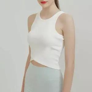 여성용 브라 패드 내장 요가 탑 티셔츠 민소매 운동티셔츠 헬스