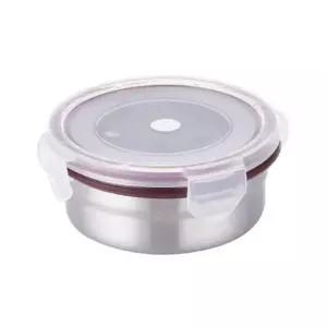 스텐락 밀폐용기 원형 스텐 냉장고 반찬통 300ml 밀폐 반찬 김치통