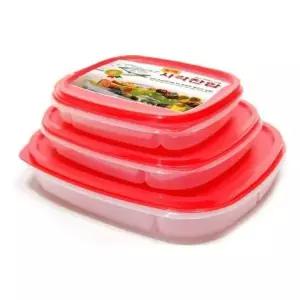 사각 밀폐찬합 소 4칸형 반찬통 도시락 소풍 직장인 주방용품