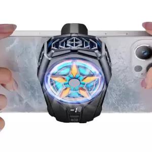 게임용 휴대폰 쿨러 WOOSTAR 냉각 팬 모든 유형의 스마트폰 장착 Tiktok 라이브 스트리밍 야외 브이로그