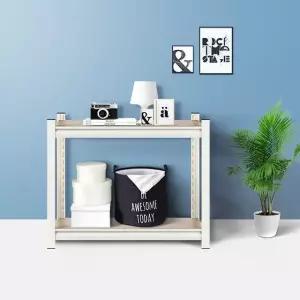 2단 간편랙 800 조립식 앵글제작 메탈선반 미니진열대 철제 기 다용도실 베란다