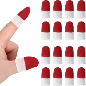 파티킬 컨트롤러 핑거 썸 슬리브 16팩 모바일 게이밍 실버 섬유 팁 장갑 게임 폰 터치스크린 장치용 땀