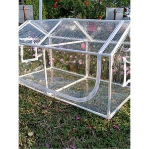 야외 강아지집 방풍커버 투명 방한텐트 견사 강아지 미니 실외 케 하우스 온실 보온