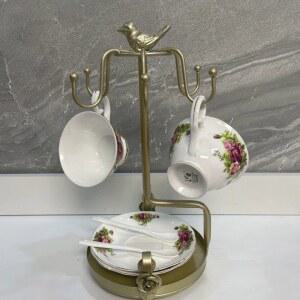 빈티지 철제 컵걸이 커피잔꽂이 3COLOR 찻잔스탠드 블랙 A 컵거치대 럭셔리 매트