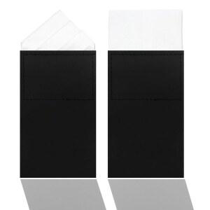 남성용 LJBFNN 화이트 포켓 스퀘어 골판지 손수건, 재킷 턱시도 셔츠용 정장 손수건