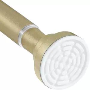 윈도우용 Fvonzn 골드 샤워 커튼봉 28~48인치 조절 가능 샤워봉 스프링 장력 욕실 창문 카페용 드릴링 없는